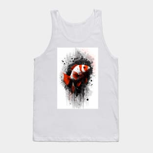 Clownfish Ink Painting Tank Top